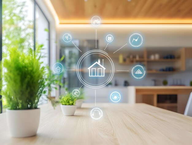 Photo integrated smart home system featuring renewable energy technologies