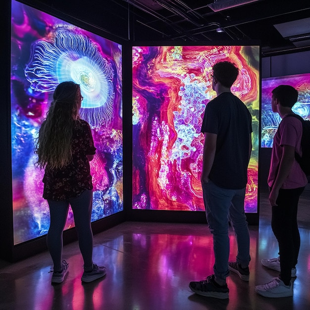 Interactive Art Experience Area in the Gallery