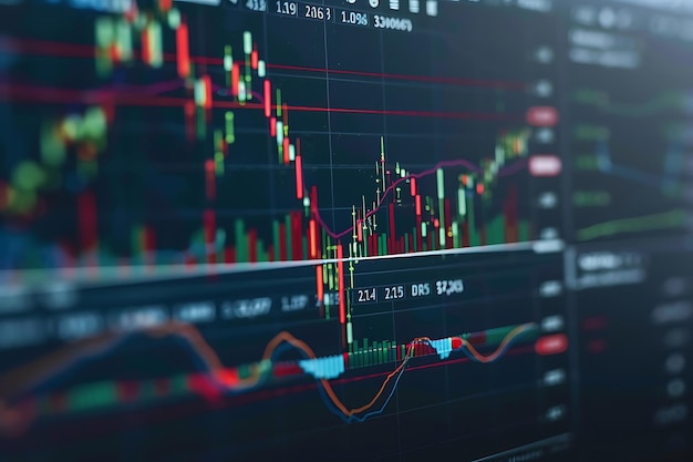 Interactive stock market graph with dynamic price changes