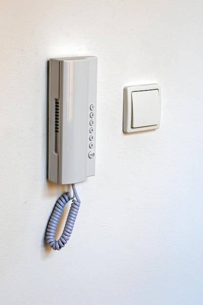 Intercom and light switch