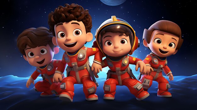 intergalactic journey with a cast of lovable cartoon astronomers