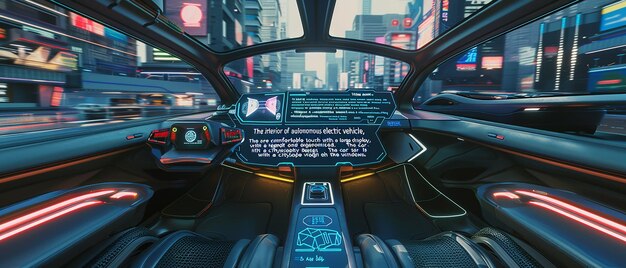 Interior of an Autonomous Vehicle