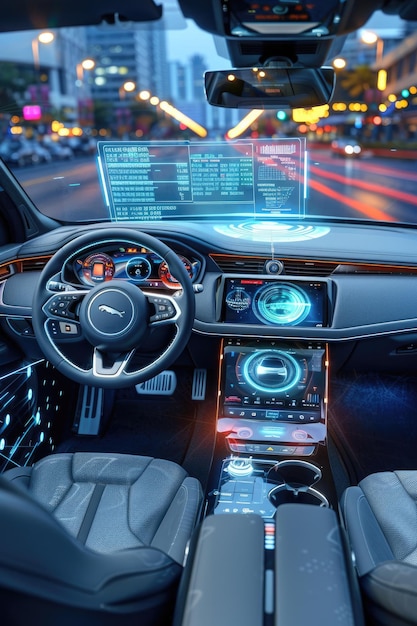 Interior of autonomous vehicles on urban roads