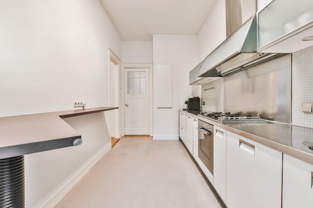 Interior of a beautiful kitchen of an elite house