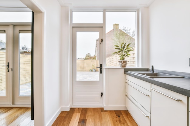 Interior of a beautiful kitchen