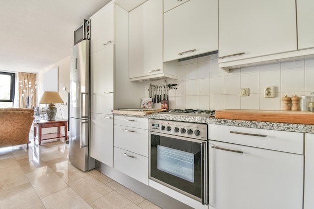 Interior of a beautiful kitchen