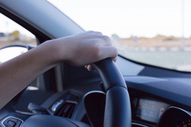 Interior car detail or drive concept