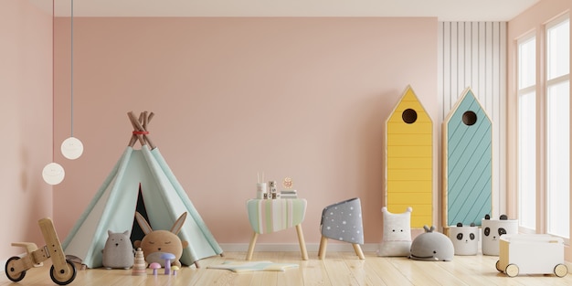 Interior of the Children's playroom with tent