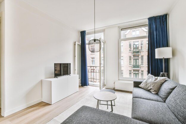 Interior of contemporary living room