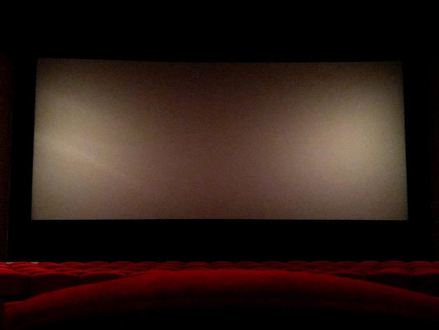 Photo interior of empty movie theater