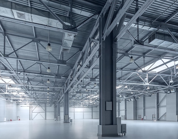 Interior of empty warehouse