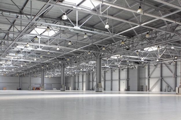 Interior of empty warehouse