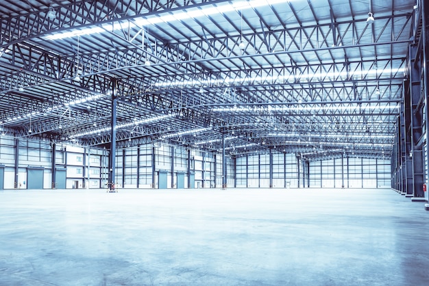 Interior of empty warehouse