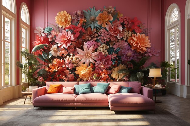 Interior Harmony Beauty of Floral Patterns Unveiled