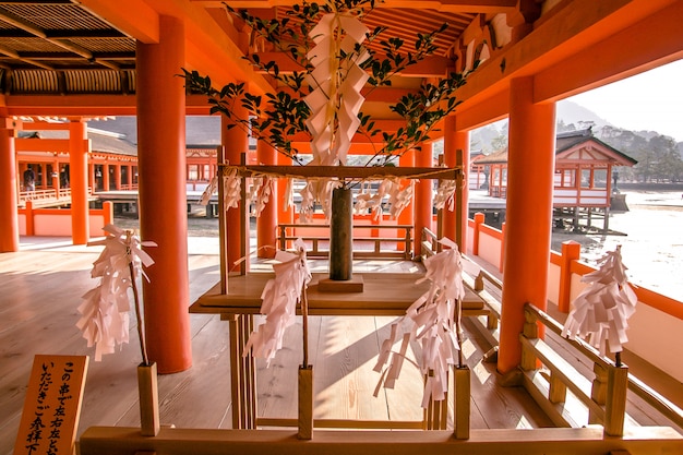 Interior of Itsukushima Shrine