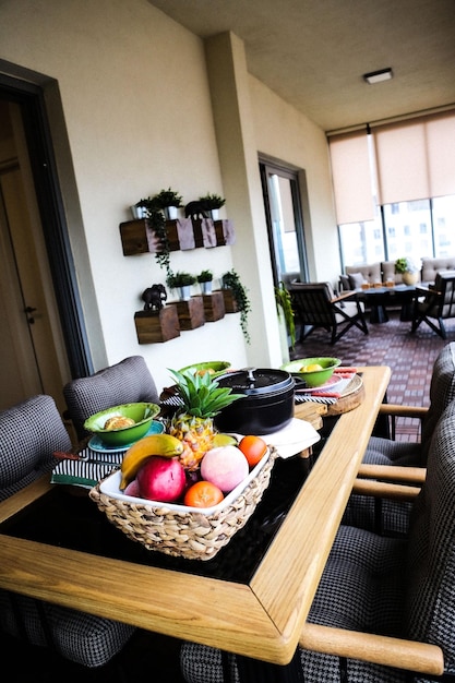 interior of modern balcony terrace