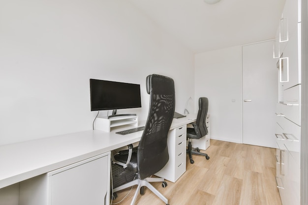 Interior of modern home office