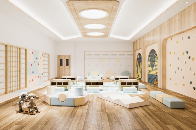 Interior Of A Modern Kindergarten Classroom