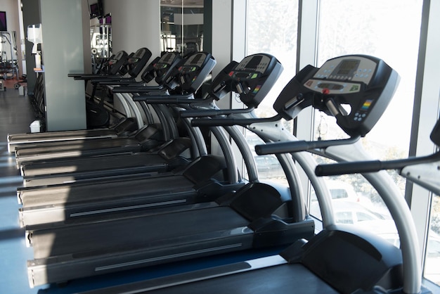 Interior Of New Modern Gym With Equipment