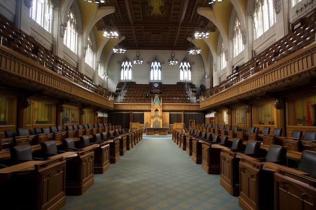 Interior of the parliament AI Generated