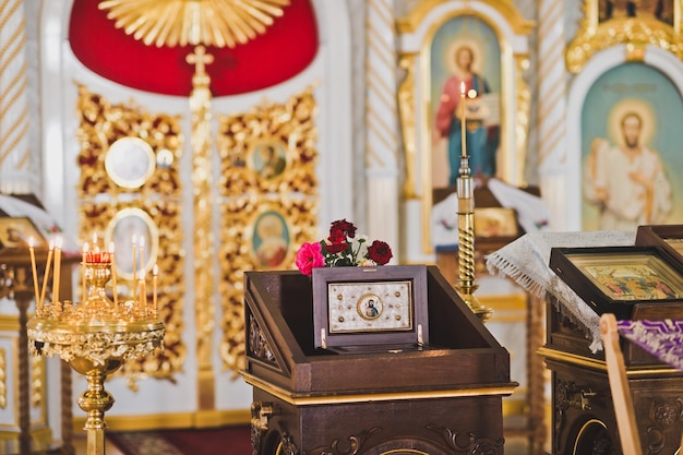 The interior of the Russian Church 1840