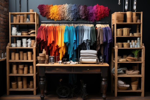 interior shop design board for knitwear shop inspiration ideas