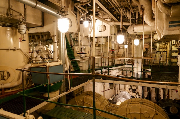  Interior of the Soviet atomic icebreaker Lenin.