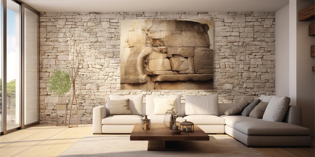 interior stone wall background