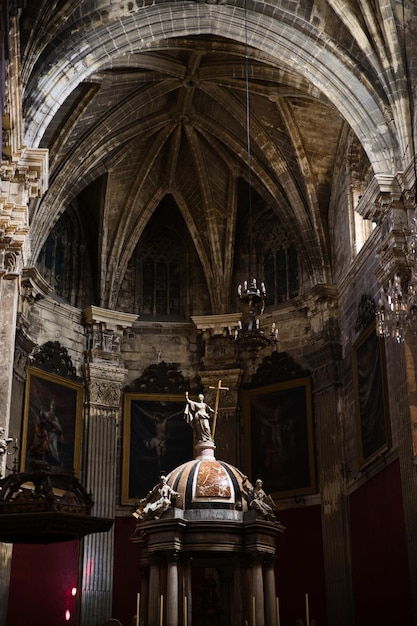 Interior view of the Basilica of El Puerto de Santa Maria Spain