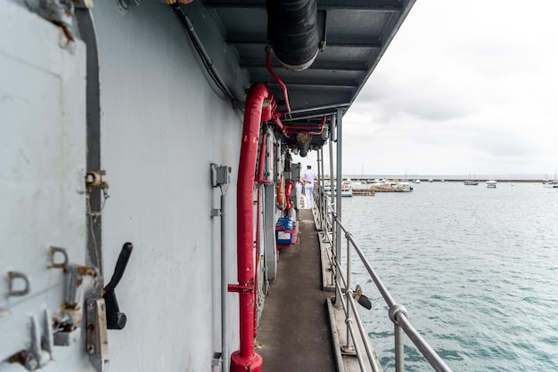 Internal view on board the Brazilian Navy ship Fragata Constituicao F42