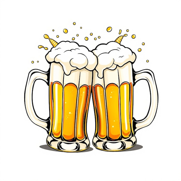 Photo international beer day illustration