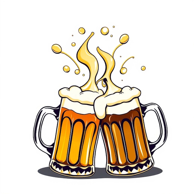 Photo international beer day illustration