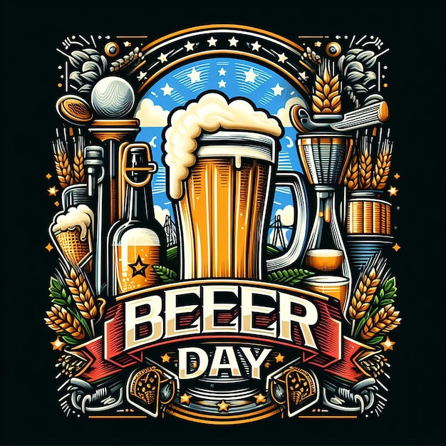 international beer day Poster Banner Flyer and international beer day Post Design