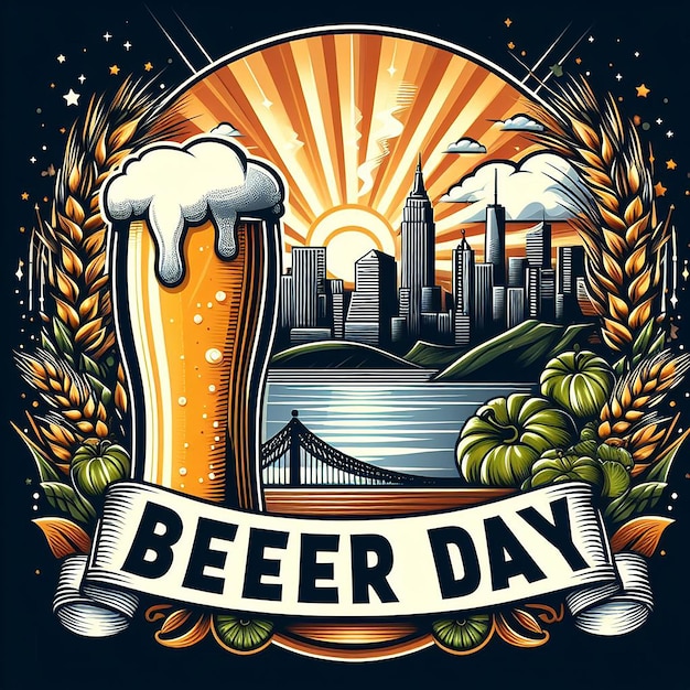 international beer day Poster Banner Flyer and international beer day Post Design