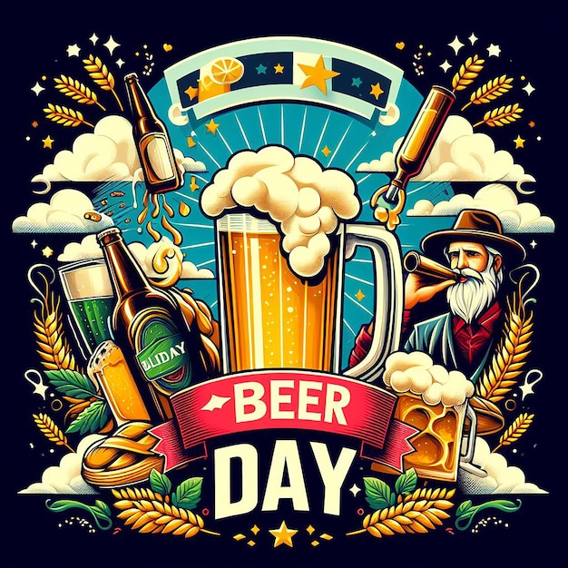 international beer day Poster Banner Flyer and international beer day Post Design