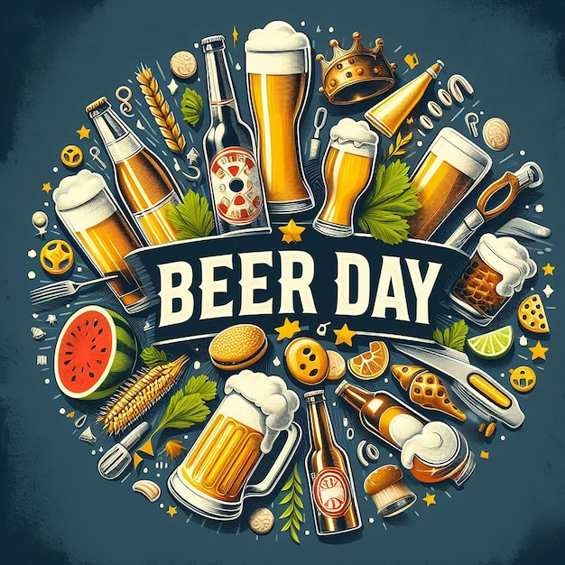 international beer day Poster Banner Flyer and international beer day Post Design