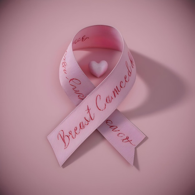 Photo international breast cancer awareness pink ribbon color