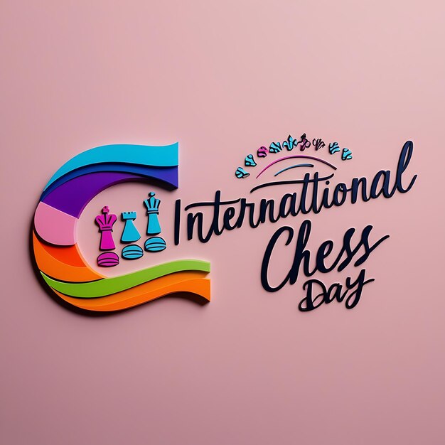 International Chess Day template for background