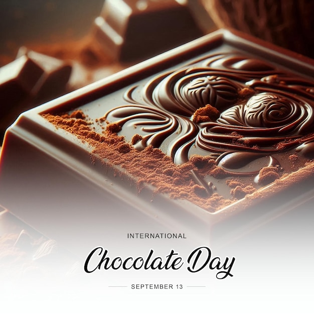 Photo international chocolate day social media post banner poster template