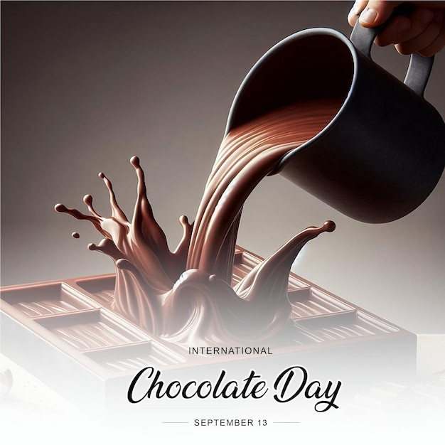 Photo international chocolate day social media post banner poster template