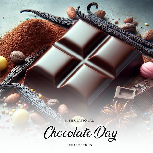 Photo international chocolate day social media post banner poster template