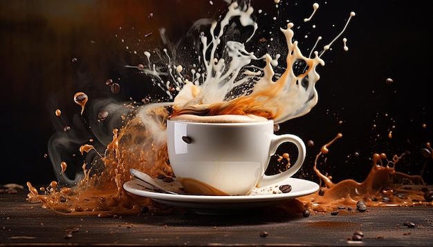 International coffee day creative editorial photography