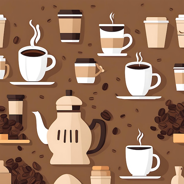 International Coffee Day flat illustration