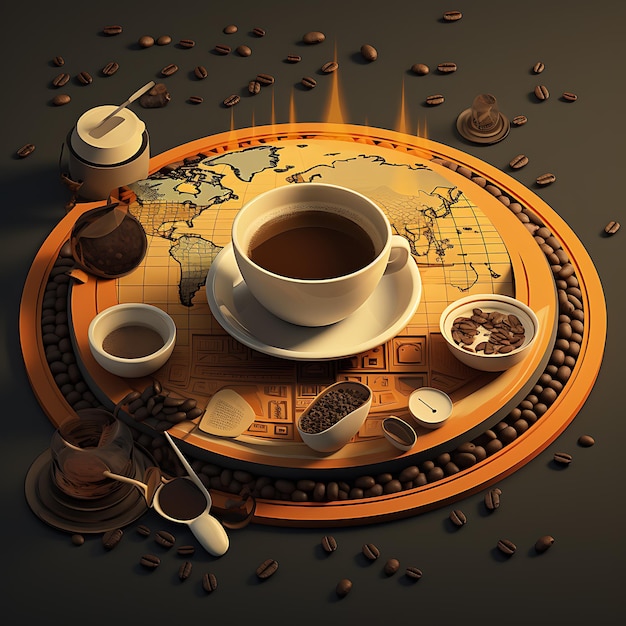 International coffee day happy International coffee day International coffee day background