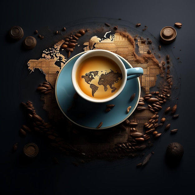 International coffee day happy International coffee day International coffee day background