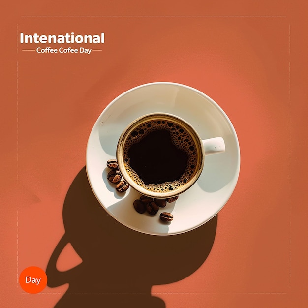 Photo international coffee day promotional instagram post