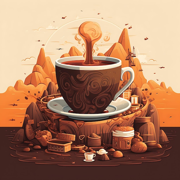 International day of coffee international day of coffee background happy international day coffee