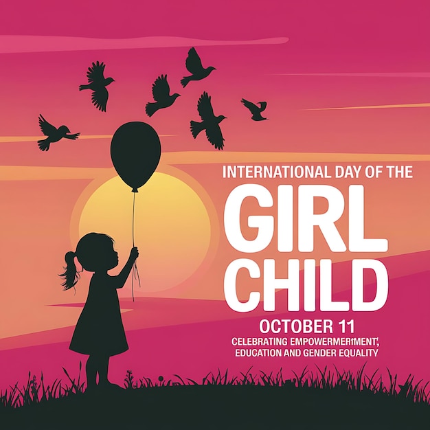 International Day of the Girl Child Social Media Poster