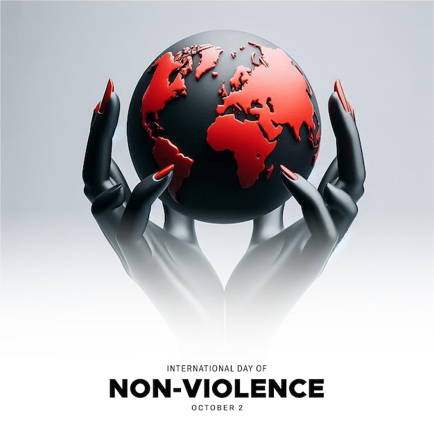 Photo international day of non violence social media post banner poster template