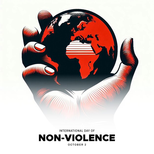 Photo international day of non violence social media post banner poster template